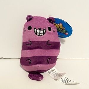 Cats vs Pickles 4” Chesire 143 Purple Striped Plush Beans Limited NWT New Beanie